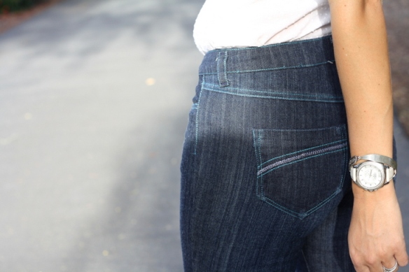 Stretch jeans side